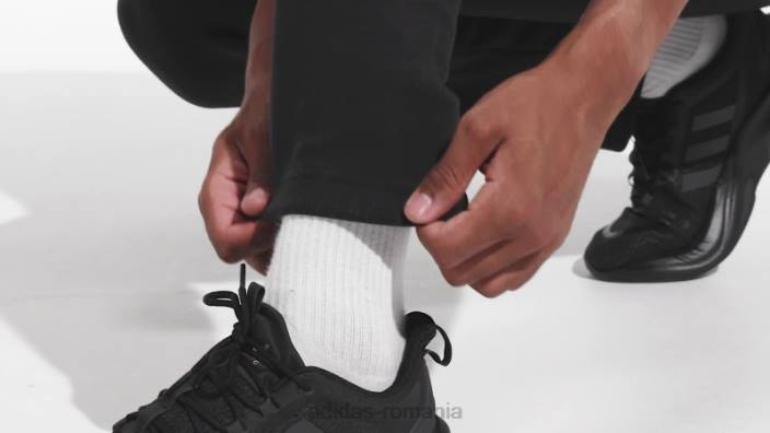 Adidas icoane viitoare insignă de pantaloni sport negru bărbați alb negru 2JBN5048