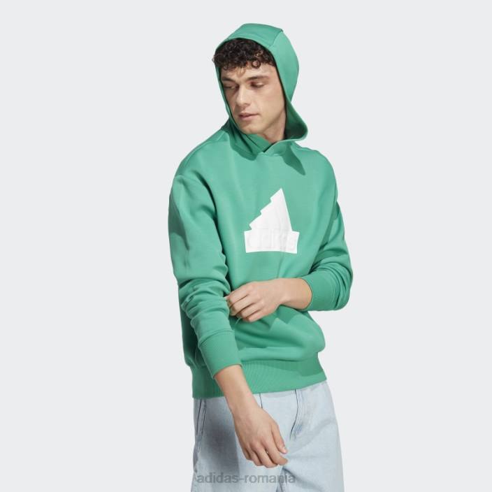 Adidas icoane viitoare insignă de sport hanorac verde curte bărbați verde curte 2JBN14474