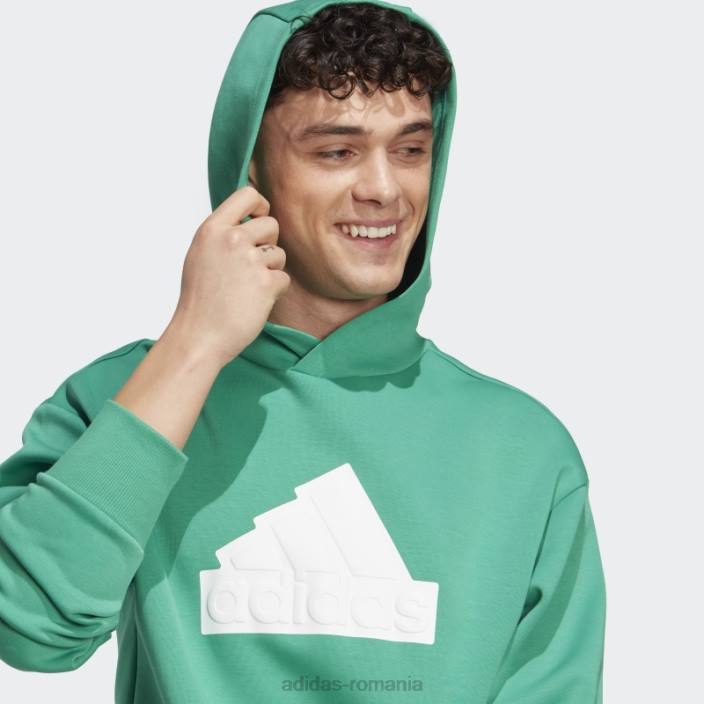 Adidas icoane viitoare insignă de sport hanorac verde curte bărbați verde curte 2JBN14474