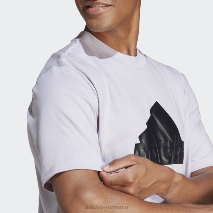Adidas icoane viitoare insigna sport tricou argintiu zori bărbați zori argintii 2JBN5354