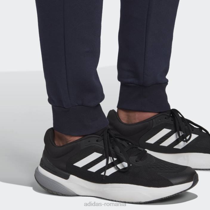 Adidas ink essentials fleece obișnuiți pantaloni cargo conici bărbați cerneală/alb 2JBN6317