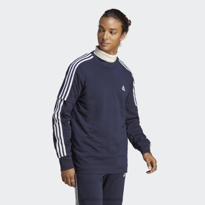 Adidas ink essentials tricou cu 3 dungi din tricou adidas bărbați cerneală/alb 2JBN13275