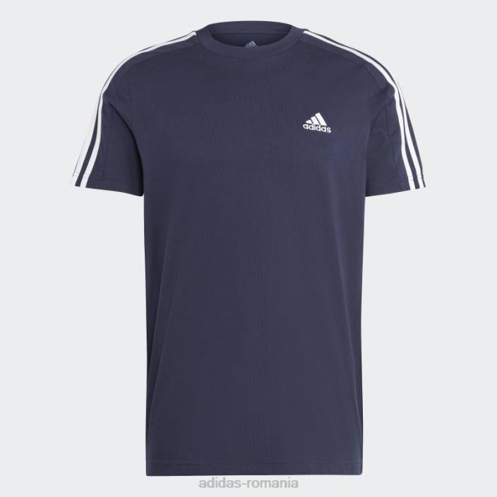 Adidas ink essentials tricou cu 3 dungi din tricou adidas bărbați cerneală/alb 2JBN13275