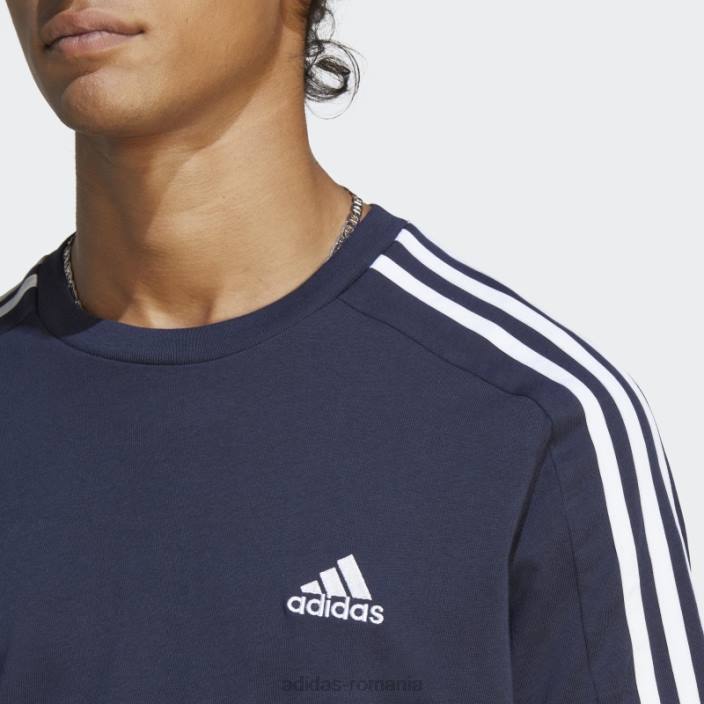 Adidas ink essentials tricou cu 3 dungi din tricou adidas bărbați cerneală/alb 2JBN13275