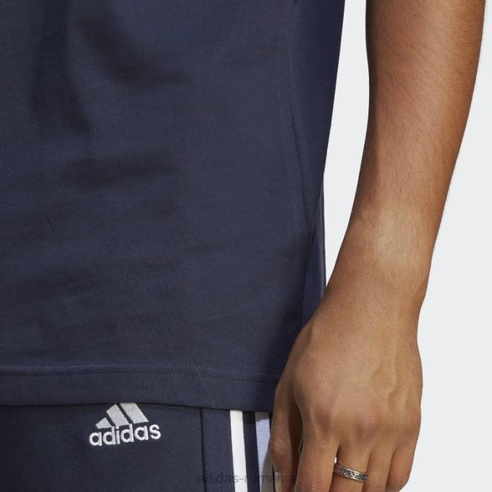 Adidas ink essentials tricou cu 3 dungi din tricou adidas bărbați cerneală/alb 2JBN13275
