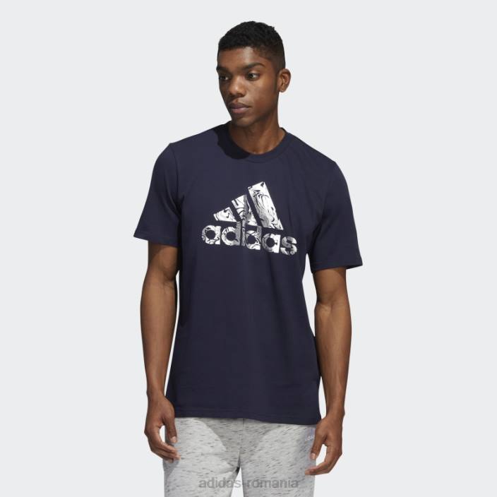 Adidas insignă din folie lichidă de cerneală pentru sport graphic tee bărbați cerneală 2JBN5234