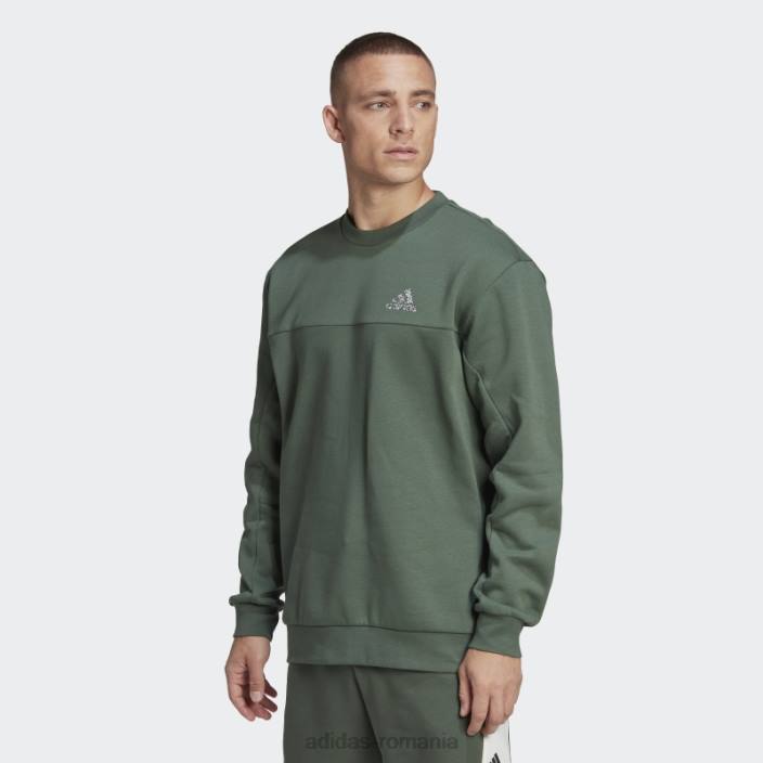 Adidas insignă din lână de stadion de hanorac sport oxid verde bărbați oxid verde 2JBN6697