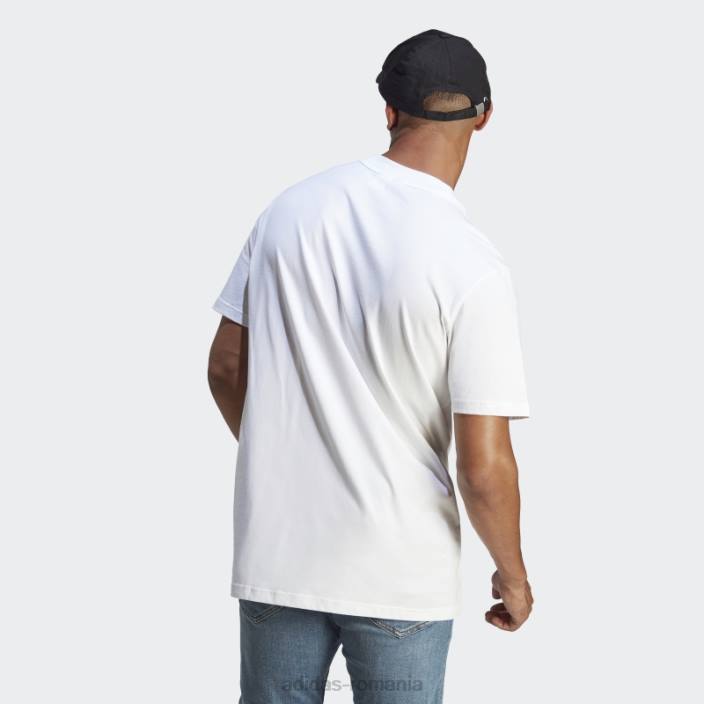 Adidas insigna albă cu icoane viitoare de tricou sport bărbați alb 2JBN5290