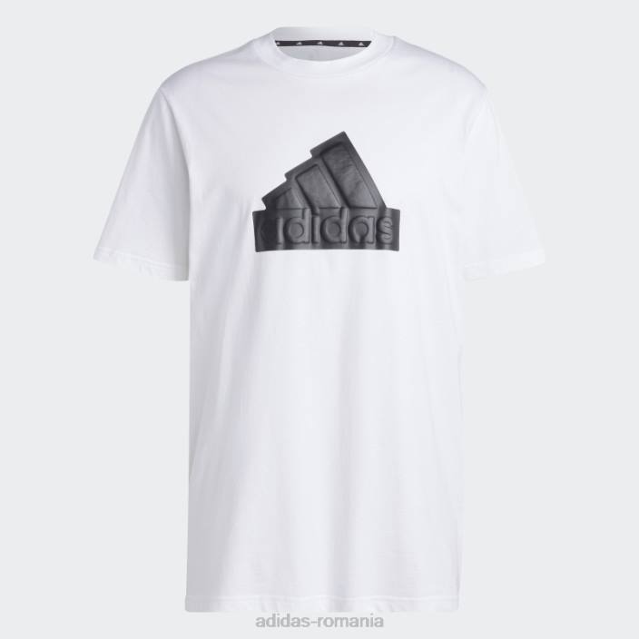 Adidas insigna albă cu icoane viitoare de tricou sport bărbați alb 2JBN5290