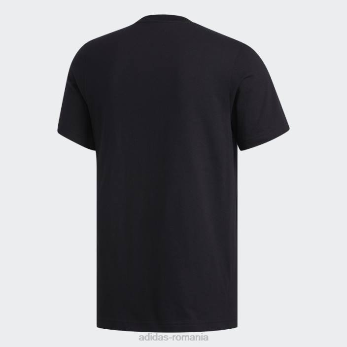 Adidas insigna de tricou sport alb bărbați alb negru 2JBN6858