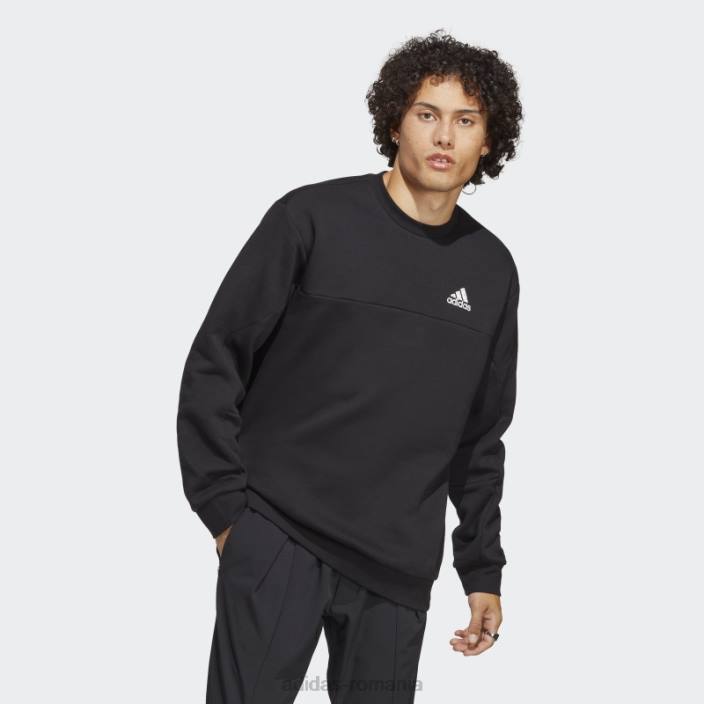 Adidas insigna neagră din lână pentru stadion a hanoracului sport bărbați negru 2JBN6592