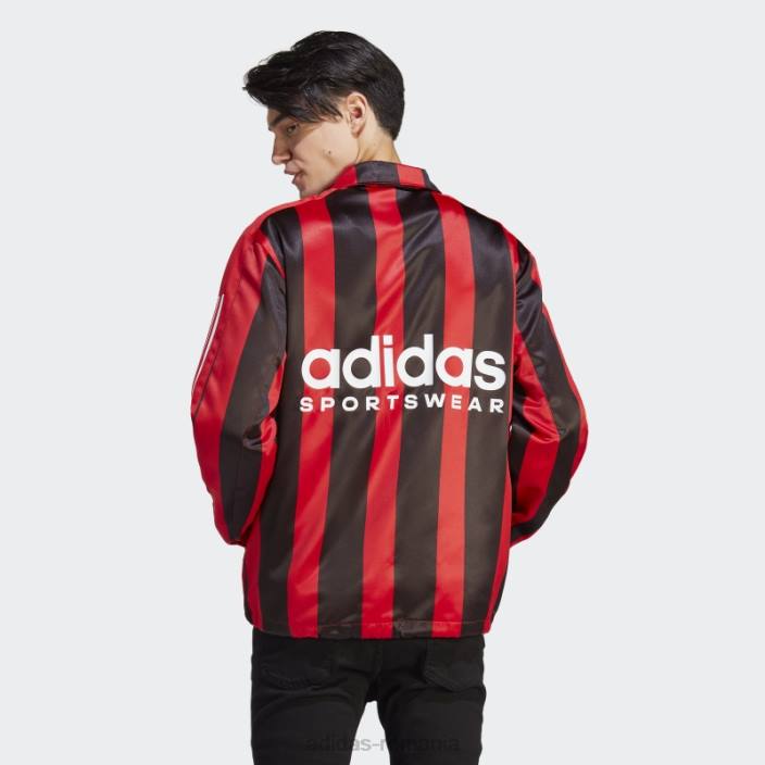 Adidas jachetă de antrenori din satin stacojiu adidas bărbați stacojiu 2JBN5091