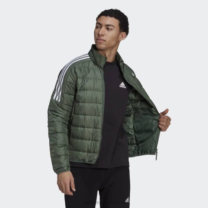 Adidas jachetă de puf essentials oxid verde bărbați oxid verde 2JBN4994