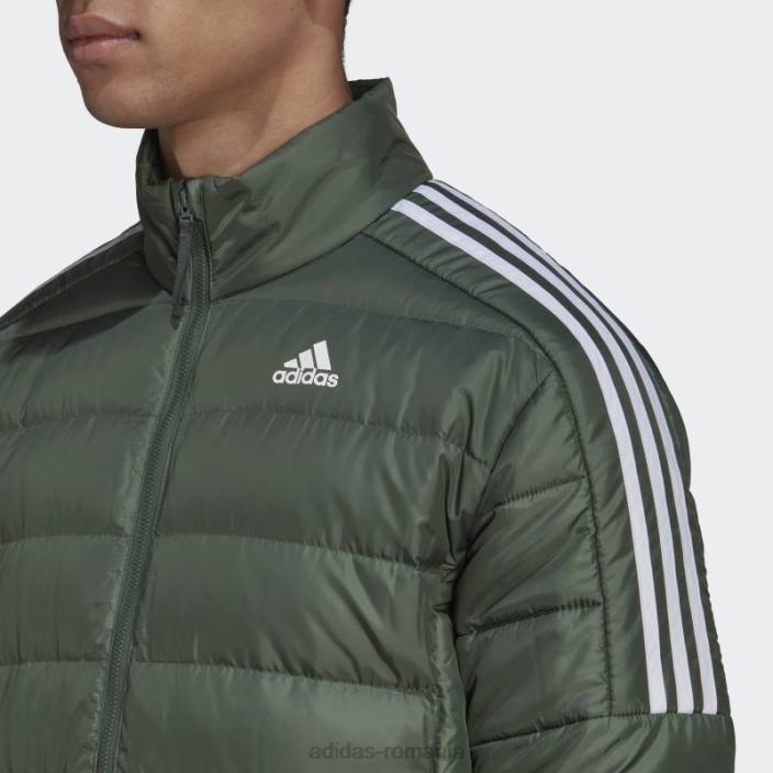 Adidas jachetă de puf essentials oxid verde bărbați oxid verde 2JBN4994