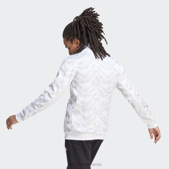 Adidas jachetă de sport albă tiro, adidas bărbați alb 2JBN5853