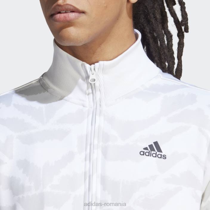 Adidas jachetă de sport albă tiro, adidas bărbați alb 2JBN5853