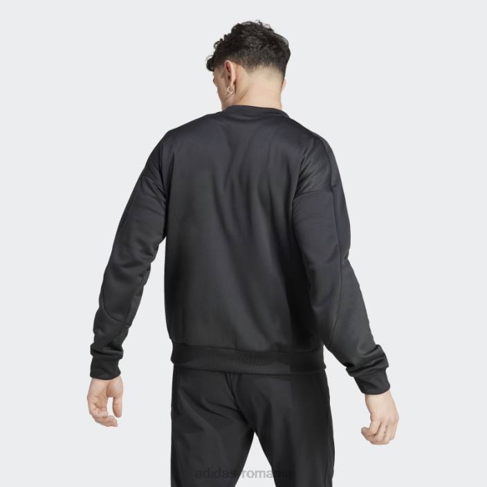 Adidas jachetă de sport de încălzire aeroready city escape neagră bărbați negru 2JBN5078
