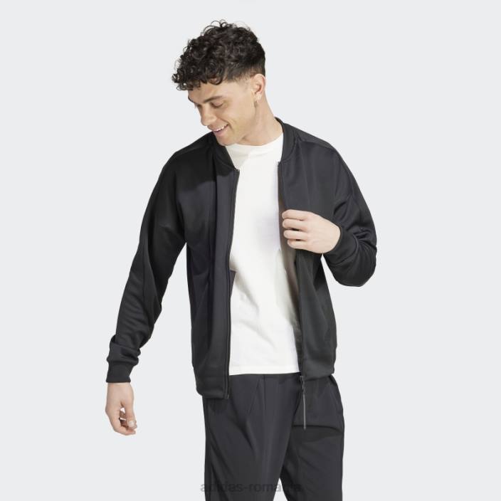 Adidas jachetă de sport de încălzire aeroready city escape neagră bărbați negru 2JBN5078