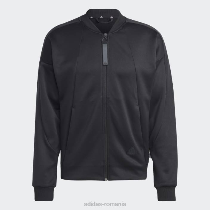 Adidas jachetă de sport de încălzire aeroready city escape neagră bărbați negru 2JBN5078