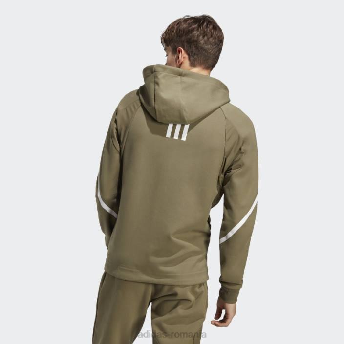 Adidas jachetă de sport premium cu fermoar integral concepută pentru 4 gameday olive bărbați măsline 2JBN5150