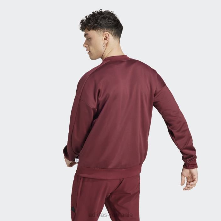 Adidas jachetă de sport roșie pentru încălzire aeroready city escape bărbați roșu 2JBN5176