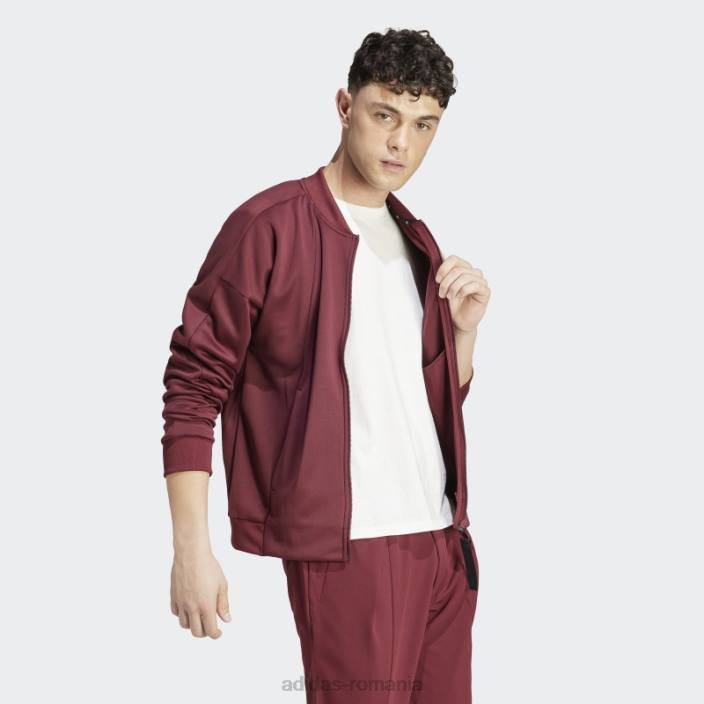 Adidas jachetă de sport roșie pentru încălzire aeroready city escape bărbați roșu 2JBN5176