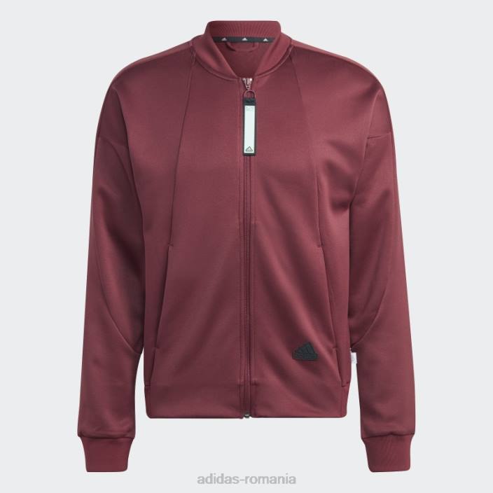 Adidas jachetă de sport roșie pentru încălzire aeroready city escape bărbați roșu 2JBN5176