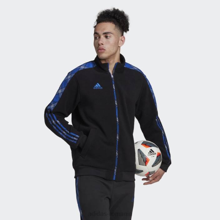 Adidas jachetă de sport tiro winterized negru adidas bărbați negru/albastru regal 2JBN6972