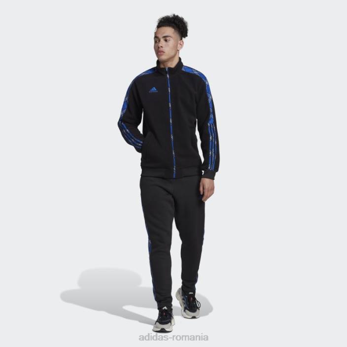 Adidas jachetă de sport tiro winterized negru adidas bărbați negru/albastru regal 2JBN6972