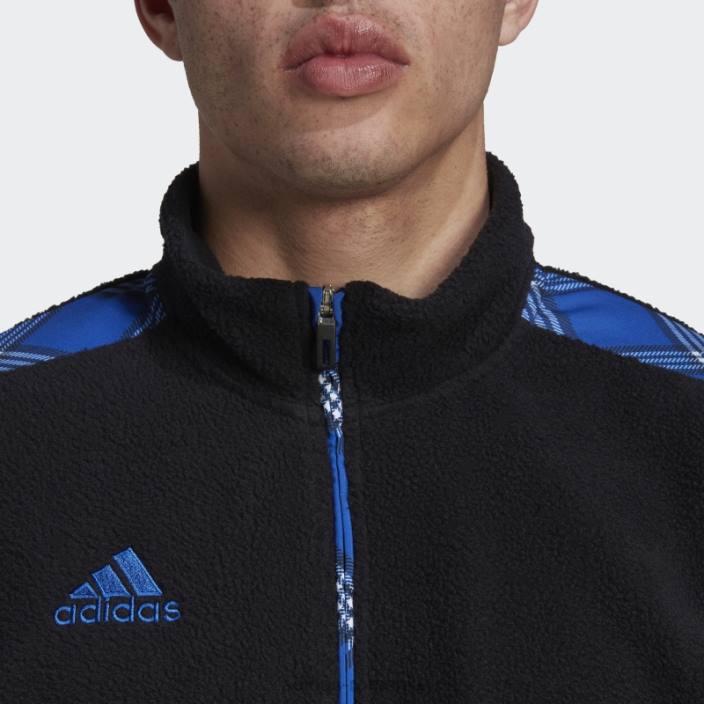 Adidas jachetă de sport tiro winterized negru adidas bărbați negru/albastru regal 2JBN6972