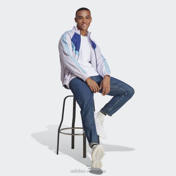 Adidas jachetă țesătă tiro fierbinte argintiu adidas bărbați zori argintii 2JBN5856