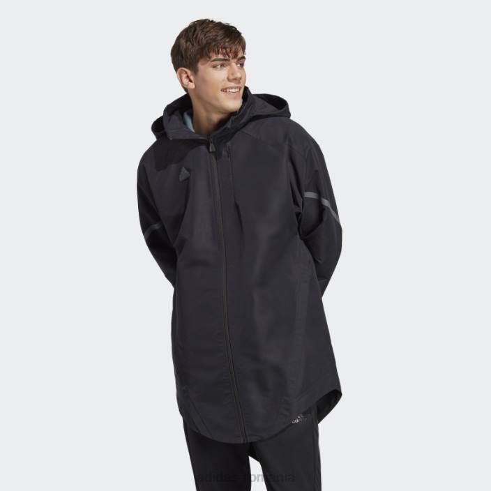 Adidas jachetă neagră adidas 4 gameday bărbați negru 2JBN5001