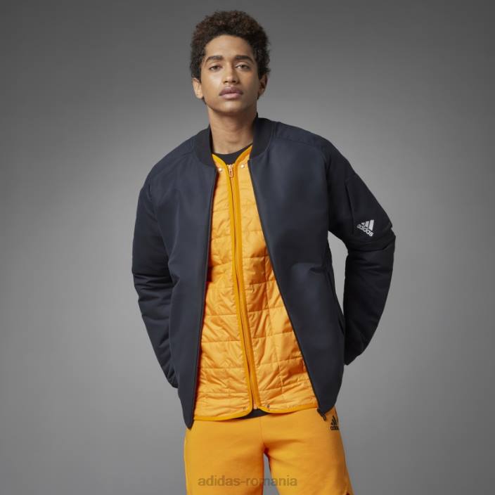 Adidas jachetă neagră adidas pentru 4 gameday bărbați negru 2JBN7053