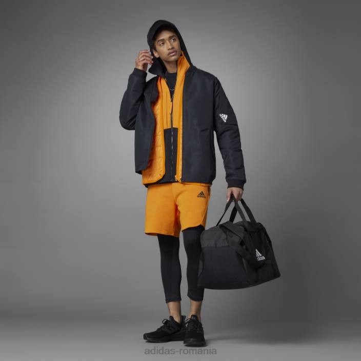 Adidas jachetă neagră adidas pentru 4 gameday bărbați negru 2JBN7053