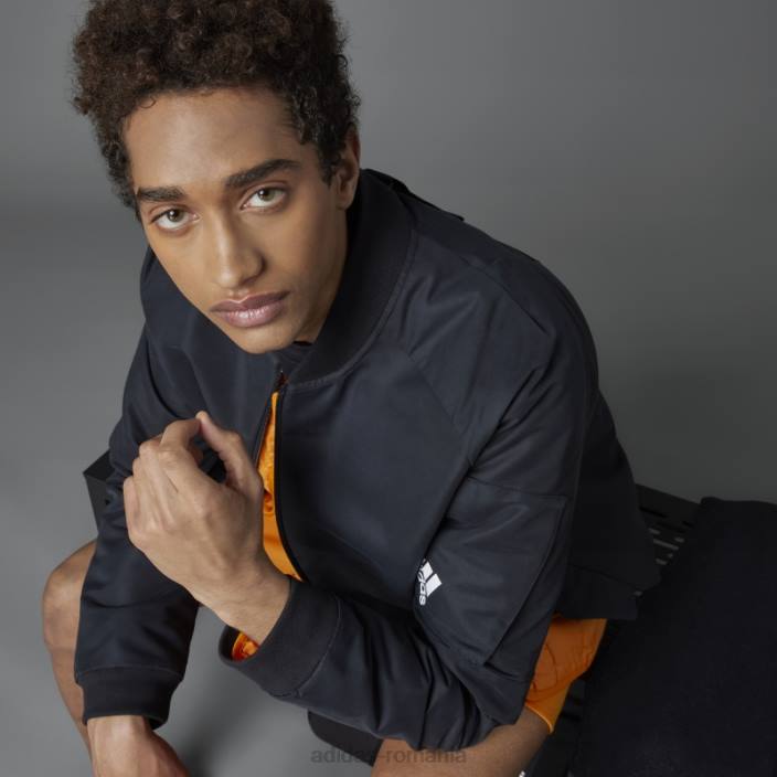 Adidas jachetă neagră adidas pentru 4 gameday bărbați negru 2JBN7053