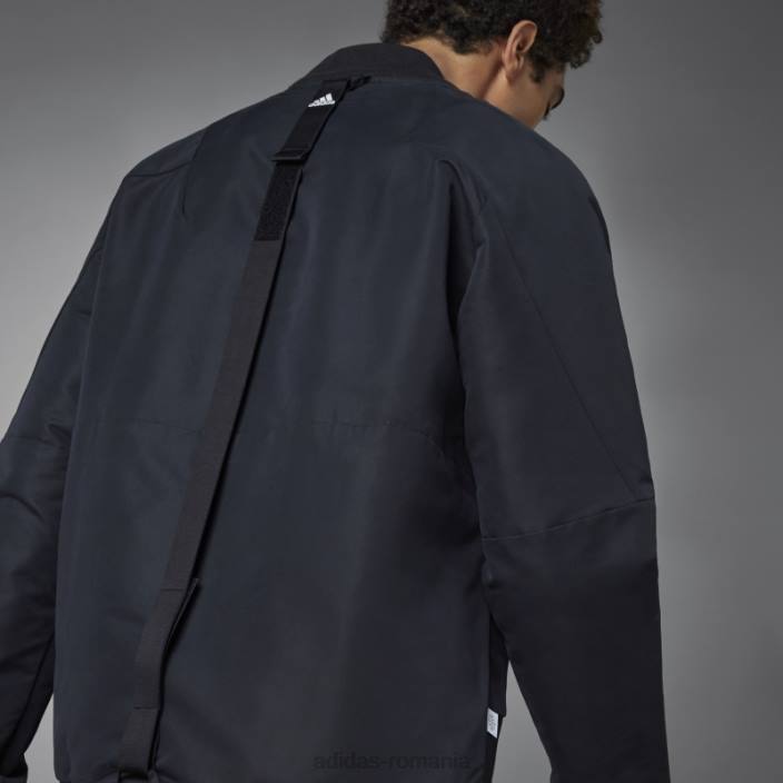 Adidas jachetă neagră adidas pentru 4 gameday bărbați negru 2JBN7053