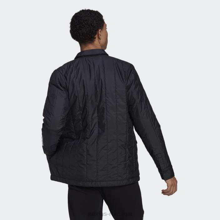 Adidas jachetă neagră cămașă lite itavic cu 3 dungi bărbați negru 2JBN5338