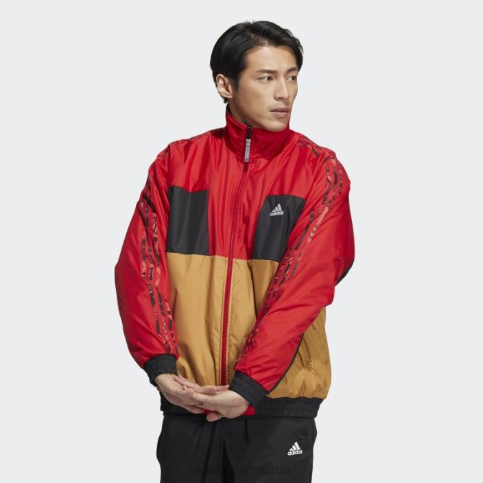 Adidas jachetă reversibilă țesătură stacojiu adidas bărbați stacojiu 2JBN7050
