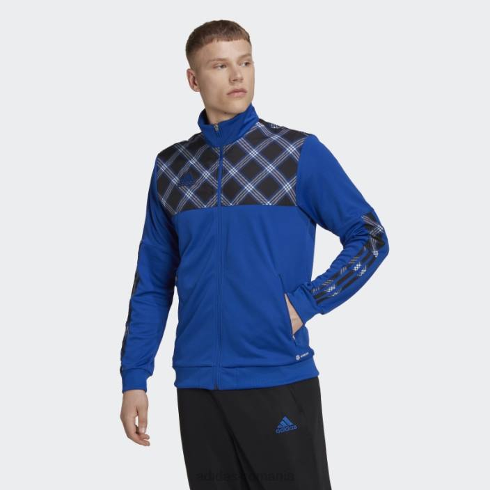 Adidas jachetă tiro albastru regal adidas bărbați albastru regal/negru 2JBN7344