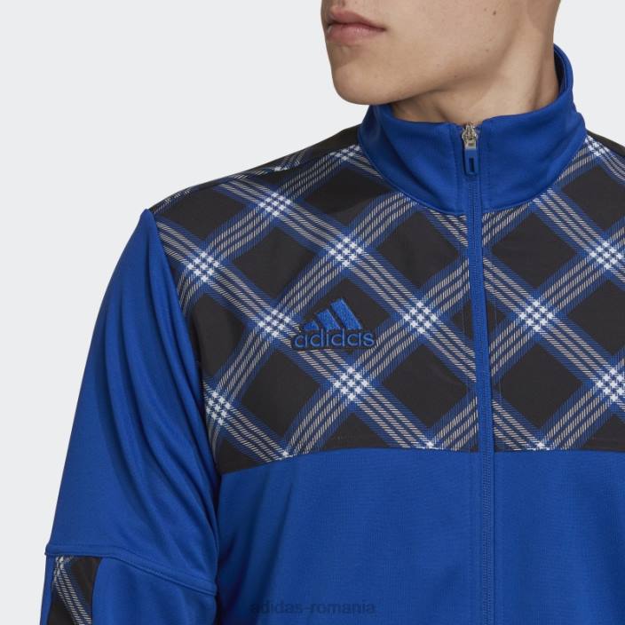 Adidas jachetă tiro albastru regal adidas bărbați albastru regal/negru 2JBN7344