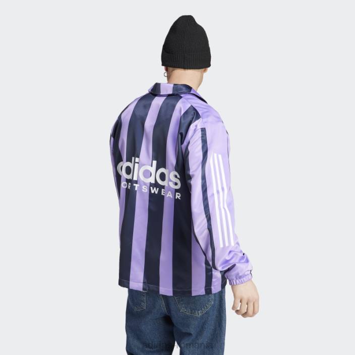 Adidas jachetă violet din satin antrenori bărbați violet 2JBN5848