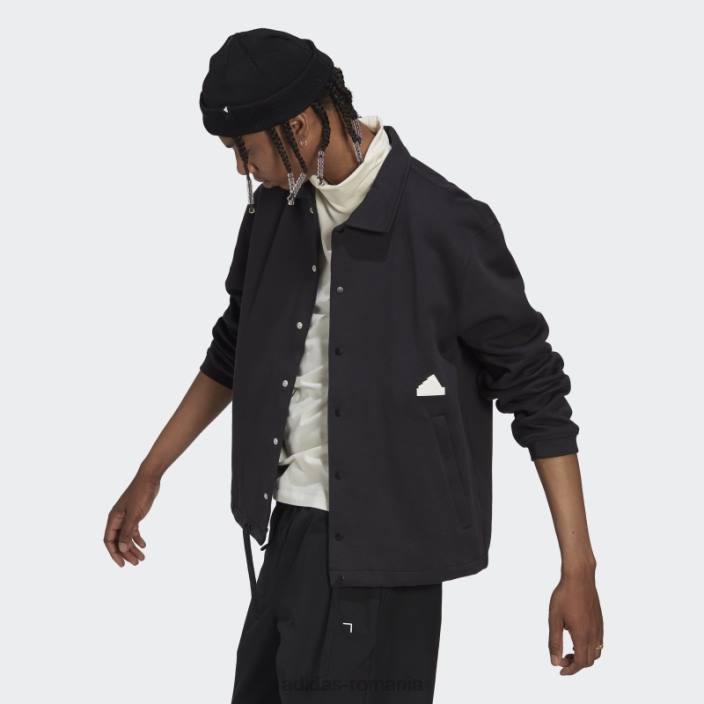 Adidas jacheta antrenor neagra adidas bărbați negru 2JBN7272