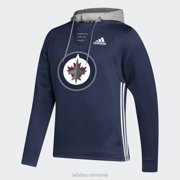 Adidas jets skate dantela hanorac bleumarin bărbați bleumarin/alb/nhl-wje-524 2JBN6661