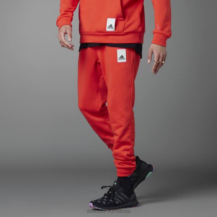 Adidas joggeri roșii de ziua îndrăgostiților bărbați roșu 2JBN13907