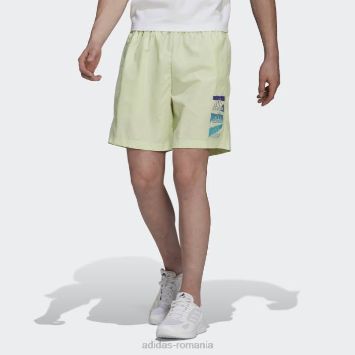 Adidas lime essentials brandlove chelsea pantaloni scurți adidas bărbați lămâie verde 2JBN14715