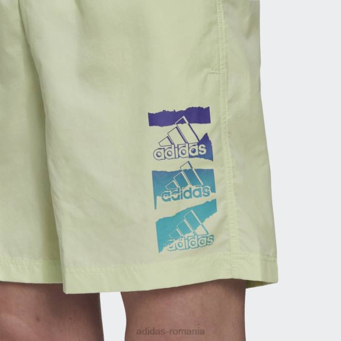 Adidas lime essentials brandlove chelsea pantaloni scurți adidas bărbați lămâie verde 2JBN14715