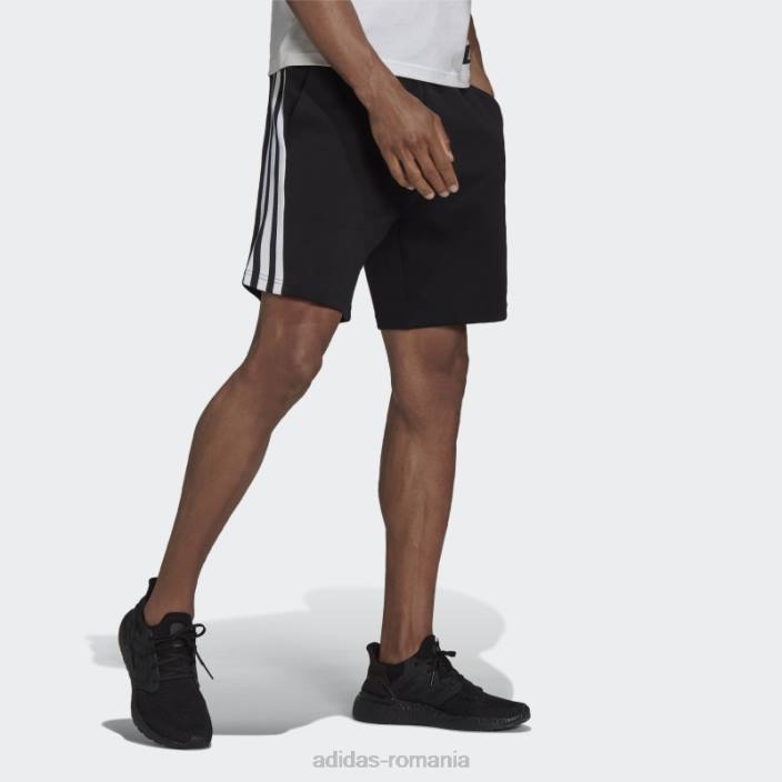 Adidas îmbrăcăminte sport future icons pantaloni scurți cu 3 dungi negru fierbinte bărbați negru 2JBN6451