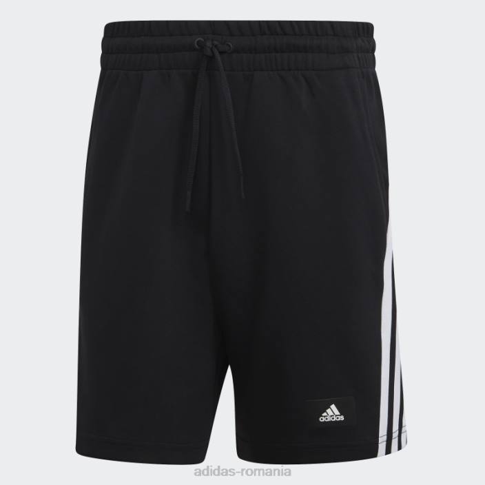 Adidas îmbrăcăminte sport future icons pantaloni scurți cu 3 dungi negru fierbinte bărbați negru 2JBN6451