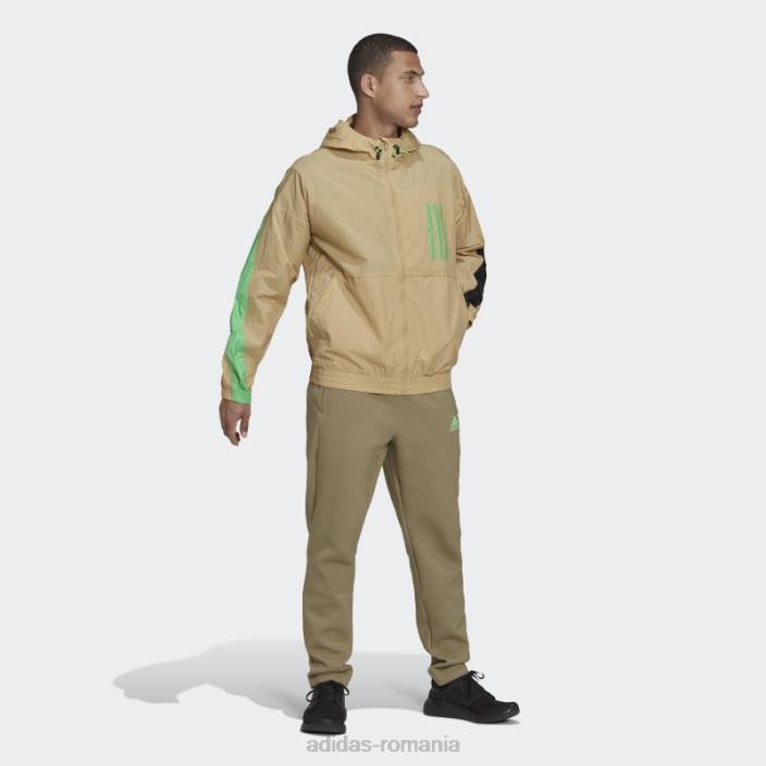 Adidas îmbrăcăminte sport în nuanță de bej w.n.d. Jucător de vânt ambalabil x-city bărbați ton bej 2JBN1584