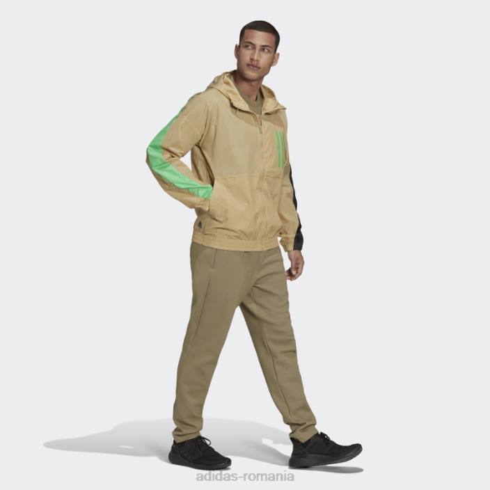 Adidas îmbrăcăminte sport în nuanță de bej w.n.d. Jucător de vânt ambalabil x-city bărbați ton bej 2JBN1584